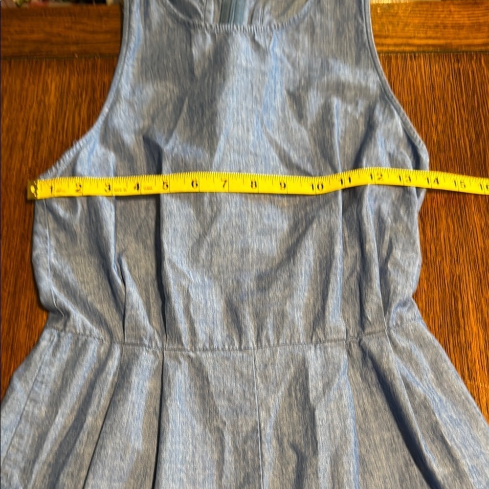 Zara Basic Light Blue Denim Romper - image 4